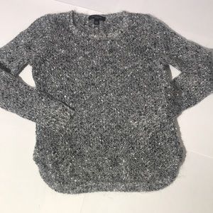 Ann Taylor Petite womens XS sweater wool blend gray